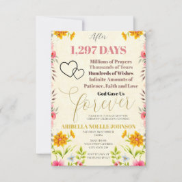 Gott gab uns für immer bearbeitbare Adoption Einla Einladung