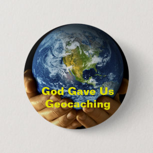 Gott gab uns Geocaching GeoSwag Button