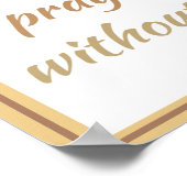 Gott gab uns Musik Inspiration Zitat Poster (Ecke)