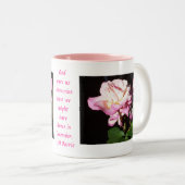 Gott gab uns Rosen Zweifarbige Tasse (VorderseiteRechts)