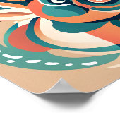 Gott Ganesha Abstract Design Poster (Ecke)