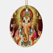 Gott Ganesha mit mir Keramik Ornament (Rechts)