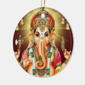 Gott Ganesha mit mir Keramik Ornament (Links)