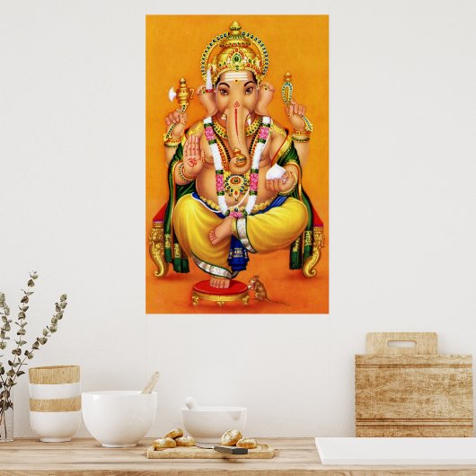 Gott Ganesha Poster (Küche)