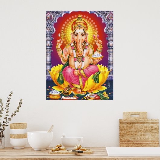 Gott Ganesha Poster (Küche)