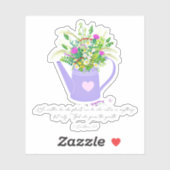 Gott geben das Wachstum blühen Aufkleber (Blatt)