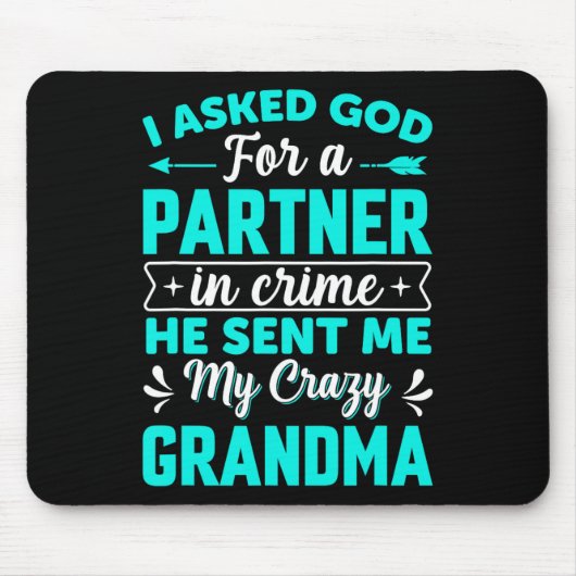 Gott gefragt für Partner in der Kriminalität, schi Mousepad (Vorne)