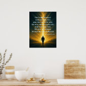 Gott geht vor dir Deuteronomie 31:8 Christlich Poster (Küche)