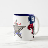 Gott-gemacht Jesus Gerettet Texas-Kaffee-Tasse Zweifarbige Tasse (VorderseiteRechts)