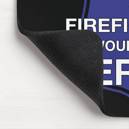 Gott gemachte Polizei also Feuerwehrmänner würden Mousepad (Ecke)