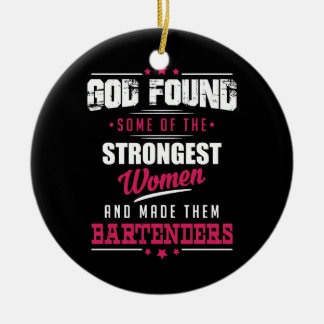 Gott gemachter Barkeeper-unglaublich witzig Keramik Ornament
