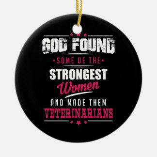 Gott gemachter Tierarzt-unglaublich witzig Keramikornament