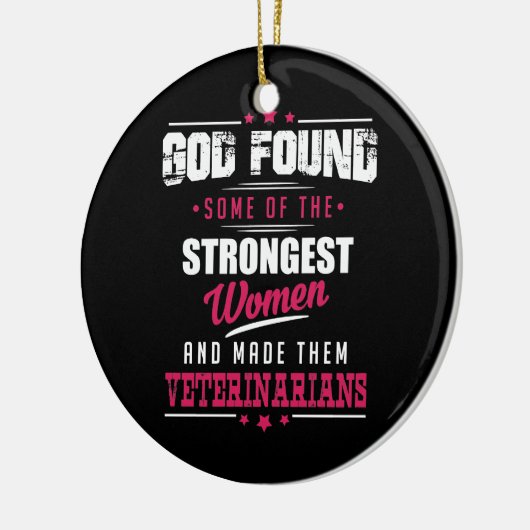 Gott gemachter Tierarzt-unglaublich witzig Keramikornament (Links)