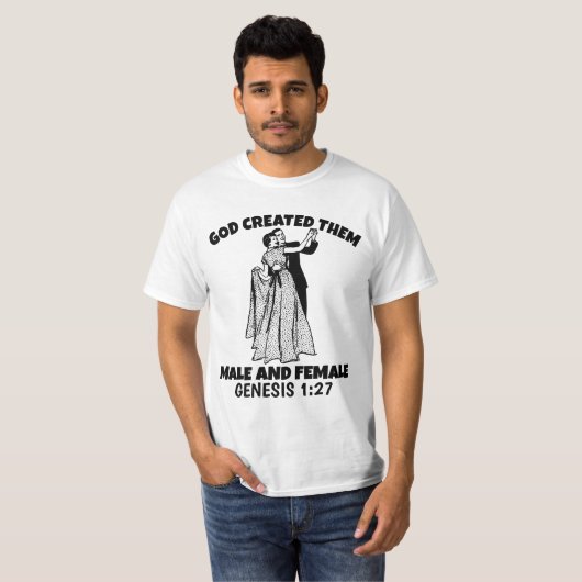 GOTT GESCHAFFENE T - SHIRT VON MÄNNERN UND FRAUEN (Vorne ganz)