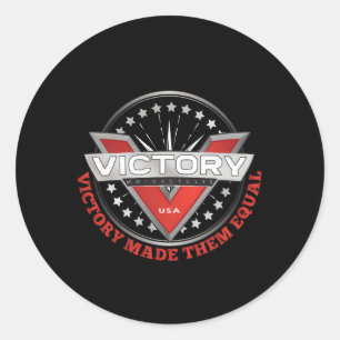 Gott geschafft Sieg machte sie gleich Motorrad Runder Aufkleber