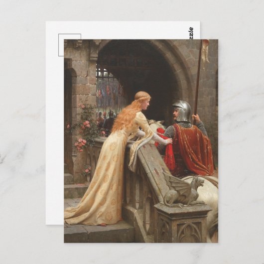Gott-Geschwindigkeit durch Edmund Blair Leighton, Postkarte (Vorne/Hinten)