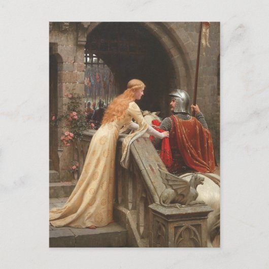 Gott-Geschwindigkeit durch Edmund Blair Leighton, Postkarte (Vorderseite)
