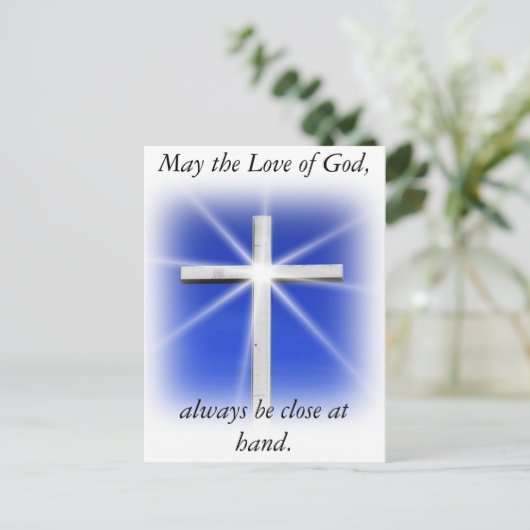 Gott gesegnet postkarte (Stehend Vorderseite)