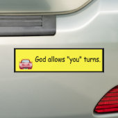 Gott gesteht "Ihnen" Drehungen zu Autoaufkleber (Auf Auto)