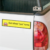 Gott gesteht "Ihnen" Drehungen zu Autoaufkleber (Auf Lkw)
