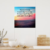 GOTT GEWÄHRLEISTET MIR DEN SERENITÄTSSONNENSCHEIN POSTER (Küche)