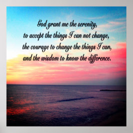 GOTT GEWÄHRLEISTET MIR DEN SERENITÄTSSONNENSCHEIN  POSTER