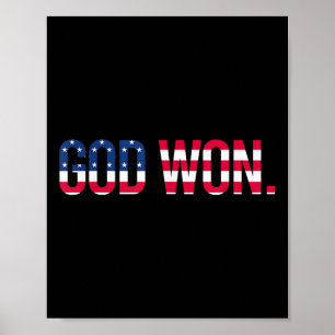 Gott gewann Jesus Glauben über alle christlichen D Poster