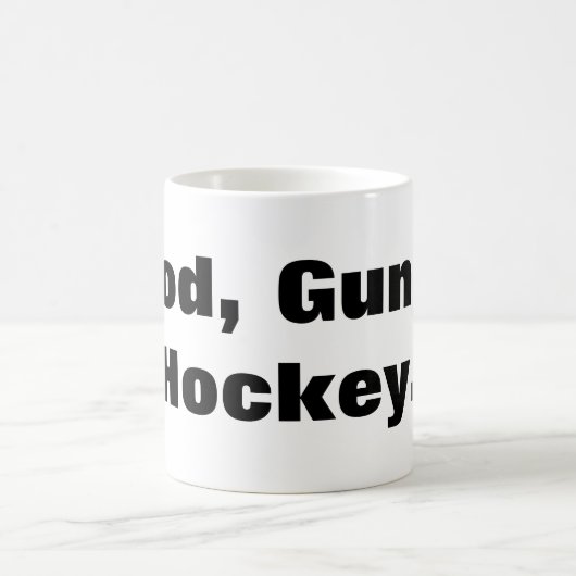 Gott, Gewehre, Hockey Kaffeetasse (Mittel)