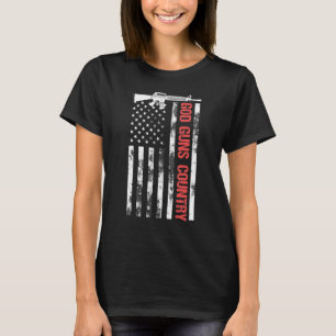 Gott Gewehre Land mit der US-amerikanischen Flagge T-Shirt