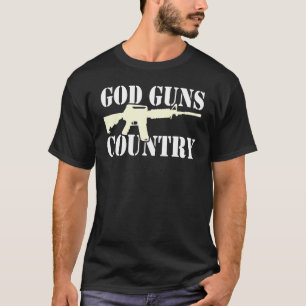 Gott Gewehre Land mit der US-amerikanischen Flagge T-Shirt