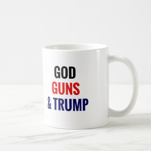 Gott-Gewehre u. Trumpf Kaffeetasse (Rechts)