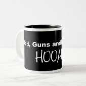 Gott, Gewehre und Lippenstift Hooah! Tasse Sarahs (Vorderseite Links)