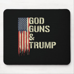 Gott Gewehre und Trump I 2. Änderung Trump-Flagge Mousepad