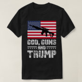 Gott Gewehre und Trump T-Shirt (Design vorne)