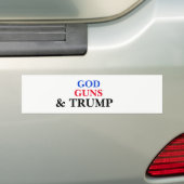 GOTT, GEWEHRE UND TRUMPF AUTOAUFKLEBER (Auf Auto)