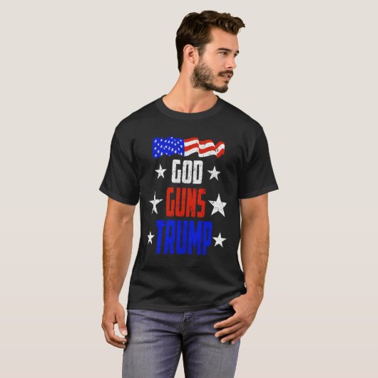 Gott, Gewehre und Trumpf-T - Shirt für (Vorne ganz)