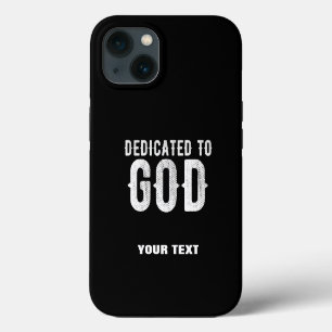 GOTT GEWIDMET KÜHL INDIVIDUELL WEISSER TEXT iPhone 13 HÜLLE