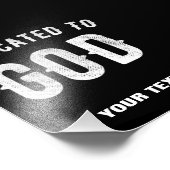 GOTT GEWIDMET - KUNDENINDIVIDUELL ANPASSBARER KÜHL FOTODRUCK (Ecke)