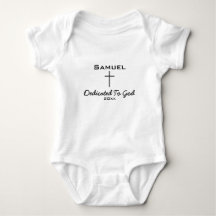 Gott gewidmet, Name des Babys | Kreuz