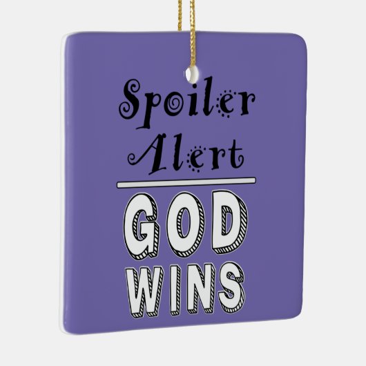 Gott gewinnt keramikornament (Rechts)