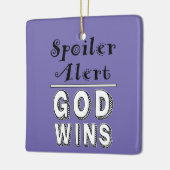 Gott gewinnt keramikornament (Links)