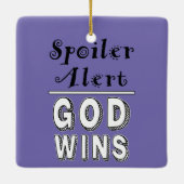 Gott gewinnt keramikornament (Rückseite)