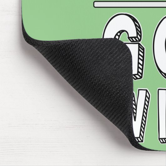 Gott gewinnt Maus Pad Mousepad (Ecke)