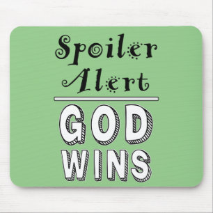 Gott gewinnt Maus Pad Mousepad