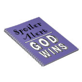 Gott gewinnt notizblock (Rechte Seite)