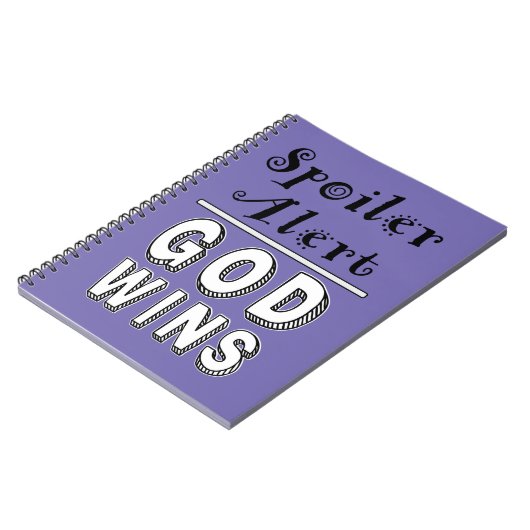 Gott gewinnt notizblock (Linke Seite)