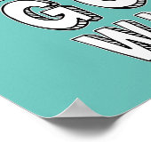 Gott gewinnt Poster (Ecke)