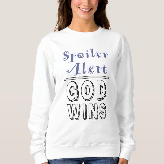 Gott gewinnt sweatshirt (Vorderseite)