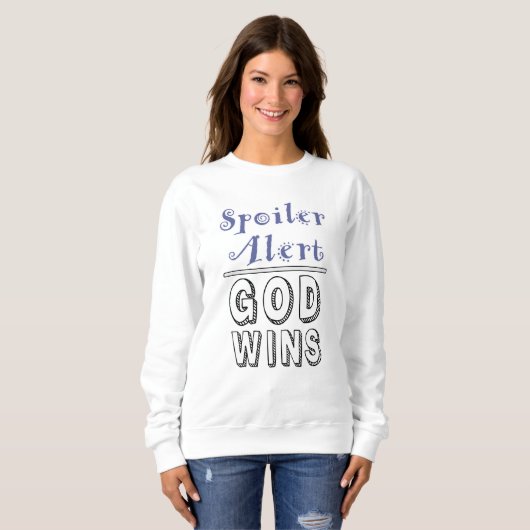 Gott gewinnt sweatshirt (Vorne ganz)