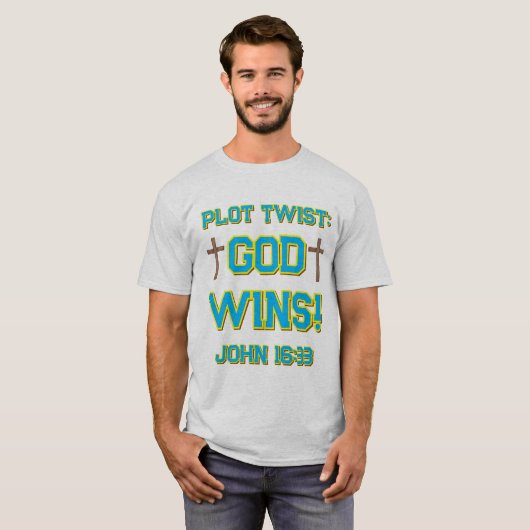 Gott gewinnt T-Shirt (Vorne ganz)